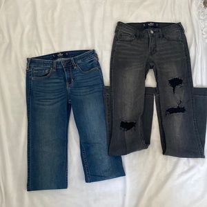 Hollister boot and flare low rise jeans bundle